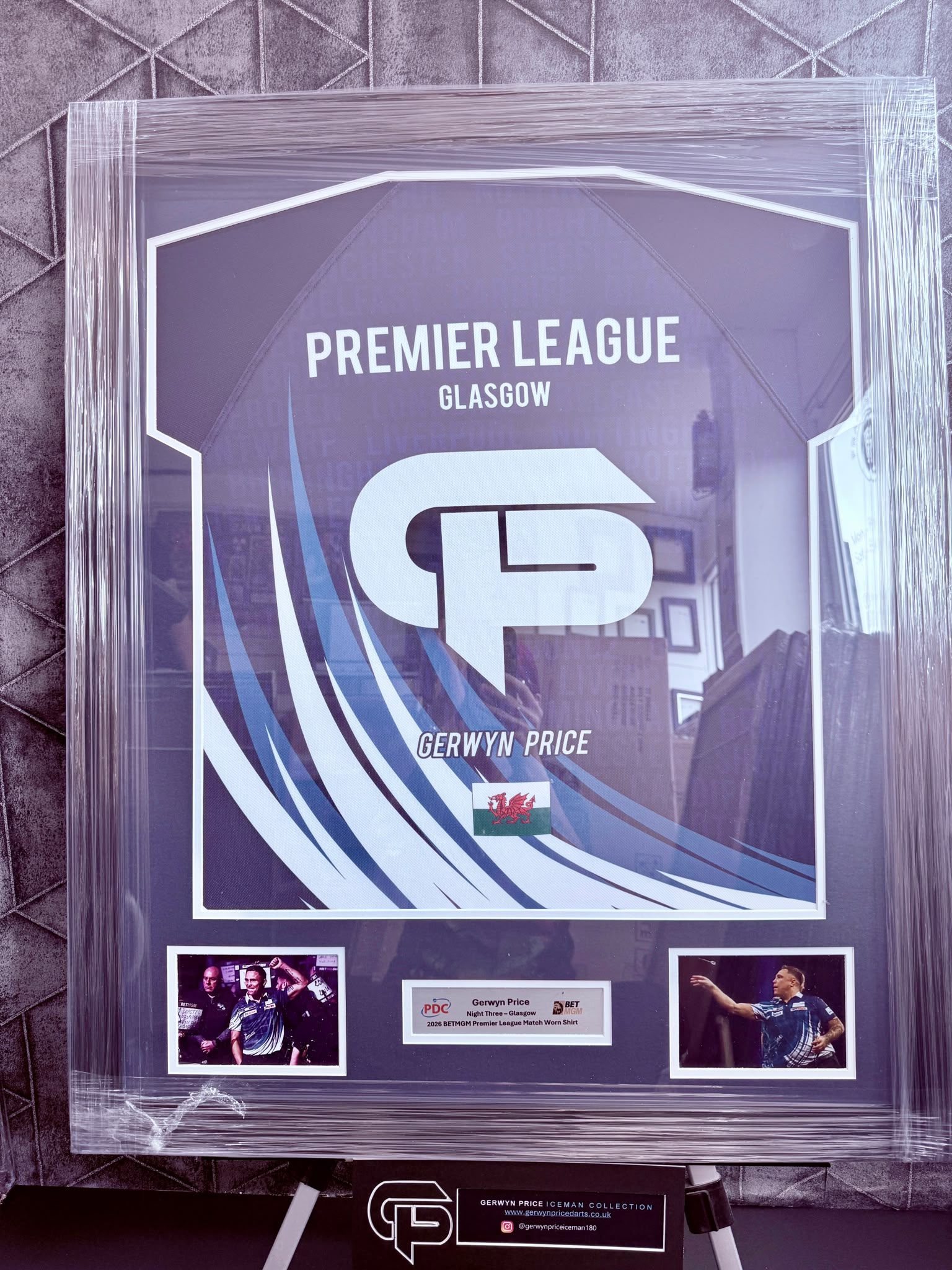 RAFFLE TICKET Premier League 2026 Framed Shirt (Glasgow)