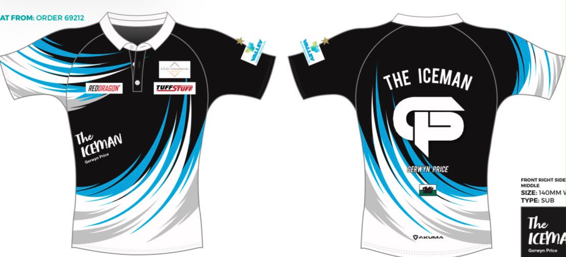 Black/blue stripe player top